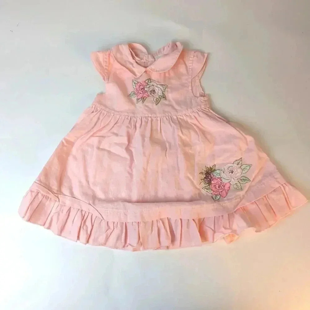 First Impressions Pink Dress / 6-9 mths.